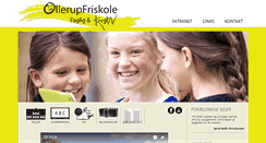 Desktop Screenshot of ollerupfriskole.dk