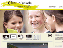 Tablet Screenshot of ollerupfriskole.dk